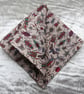 Liberty Lawn handkerchief. Insects design. Cotton handkerchief. - Image 1