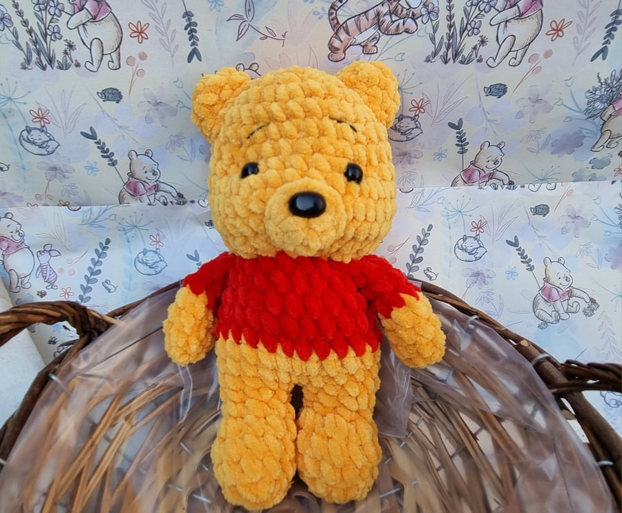 Handmade 'Winnie the Pooh' Amigurumi Plushie