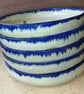 Lovely blue edge shallow ceramic plate bowls - Image 2