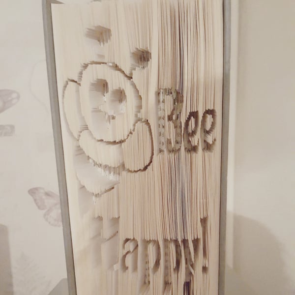Bee Happy! CUT & FOLD Book Folding Pattern - EMAILED PDF PATTERN