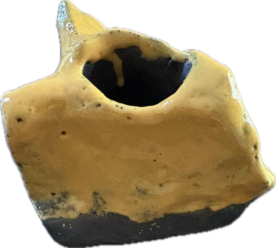 Yellow Number One, 2025. Abstract yellow vessel. 