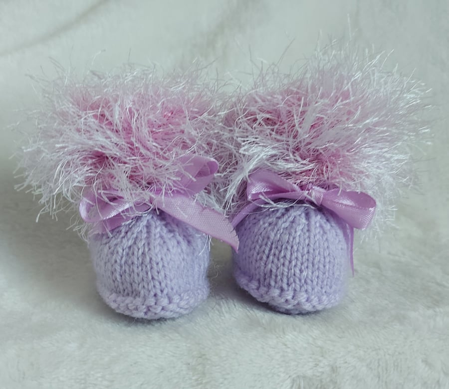 Baby Girls Booties size 0-3 months