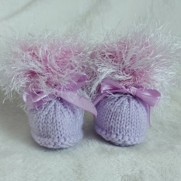 Baby Girls Booties size 0-3 months