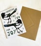 Greetings Card - Sending You Two For Joy  - Image 1