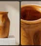 Beautiful Cherry wood vase  - Image 2