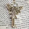 Gold Fairy Magic Key Necklace