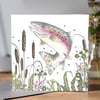 Rainbow Trout Greeting card