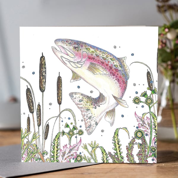 Rainbow Trout Greeting card