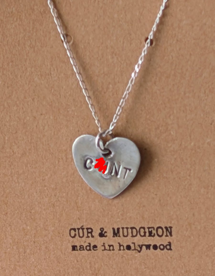 Fine Silver C U NEXT TUESDAY Necklace