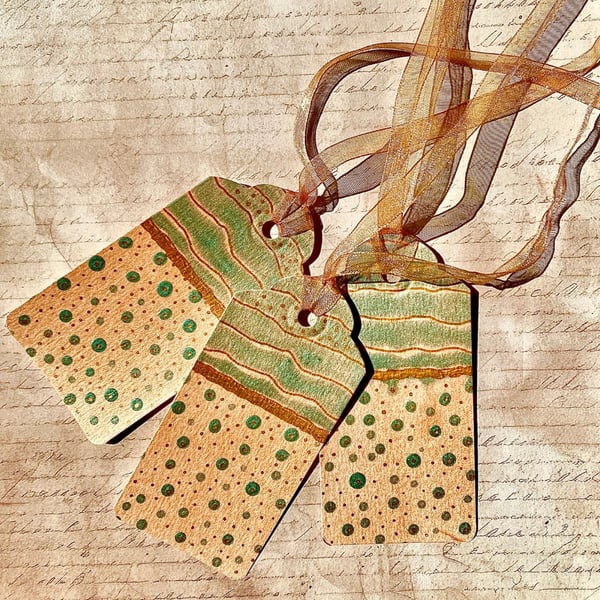 Hand painted gift tags (set of 3)