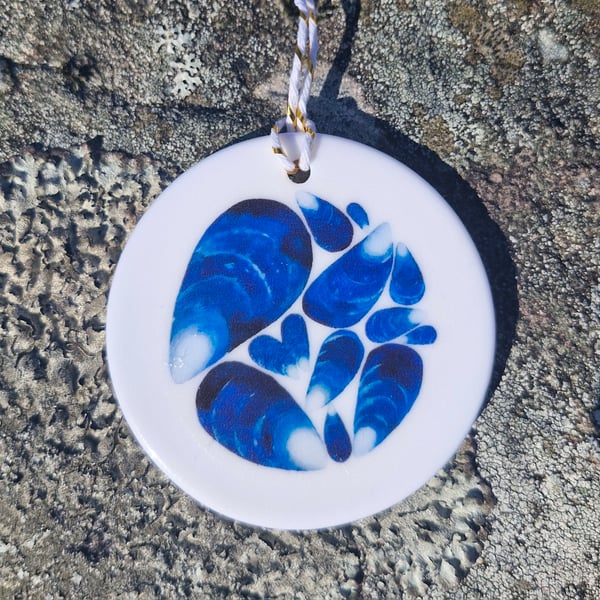 Mussels Ceramic Hanging Bauble 