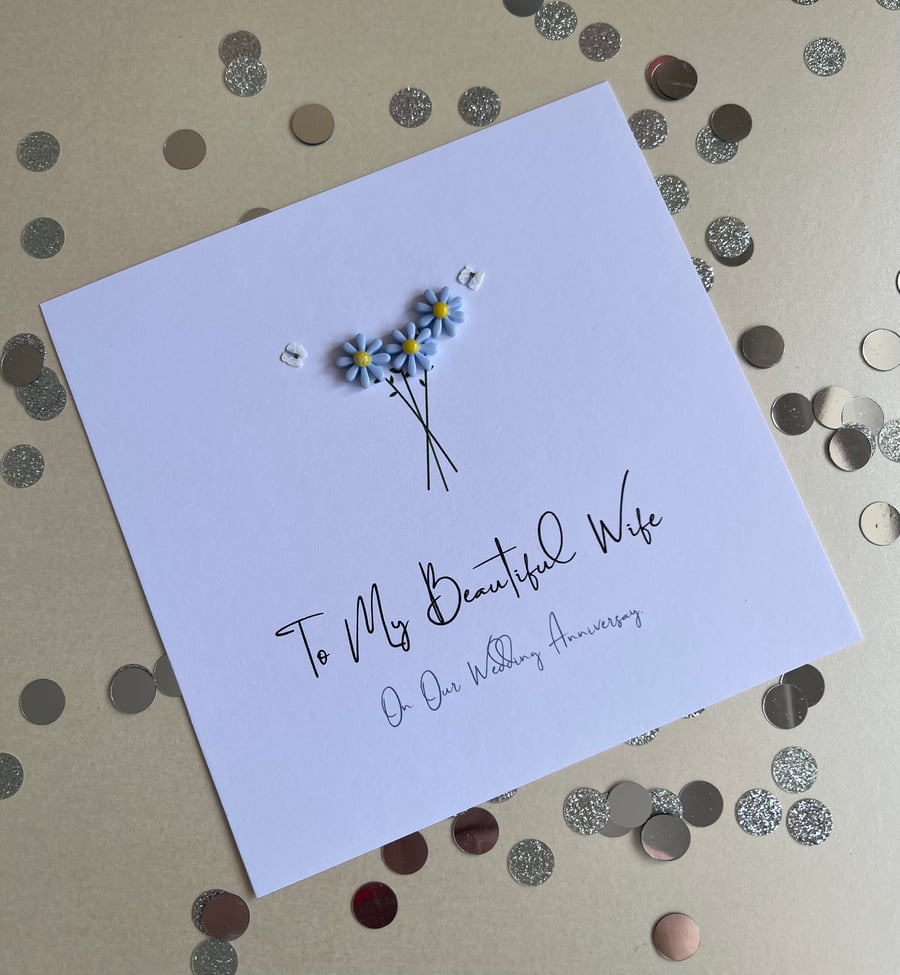 Wedding Anniversary Card - To My Wife on our Wedding Anniversary card