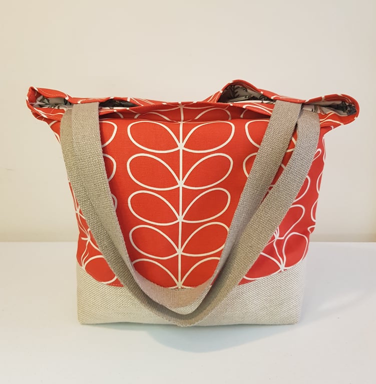 Large tote bag: Orla Keily design with canvas base. 