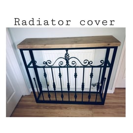 Steel and Oak Radiator Cover, Guard, Hallway, Décor, Handmade, Accessories