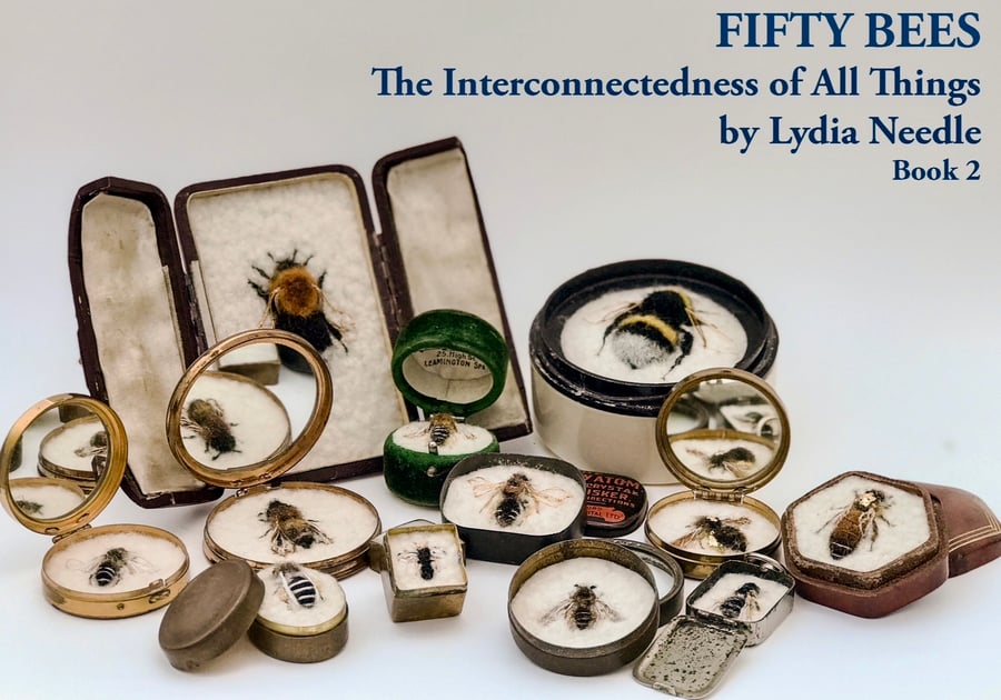 FIFTY BEES 2 - book of the bees from the 2018 exhibition - vintage art