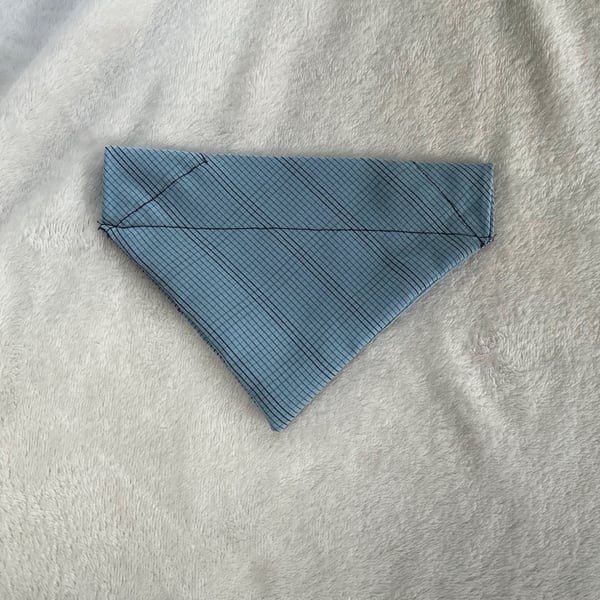 Blue Patterned Medium Dog Bandana 