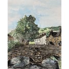 ‘Stavely Bridge’ A5 Art print