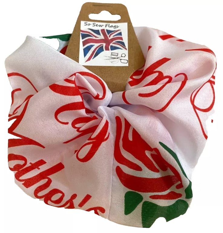 Happy Mothers Day Rose Flag Hair Scrunchie Scrunchies Accessory Band Elastic