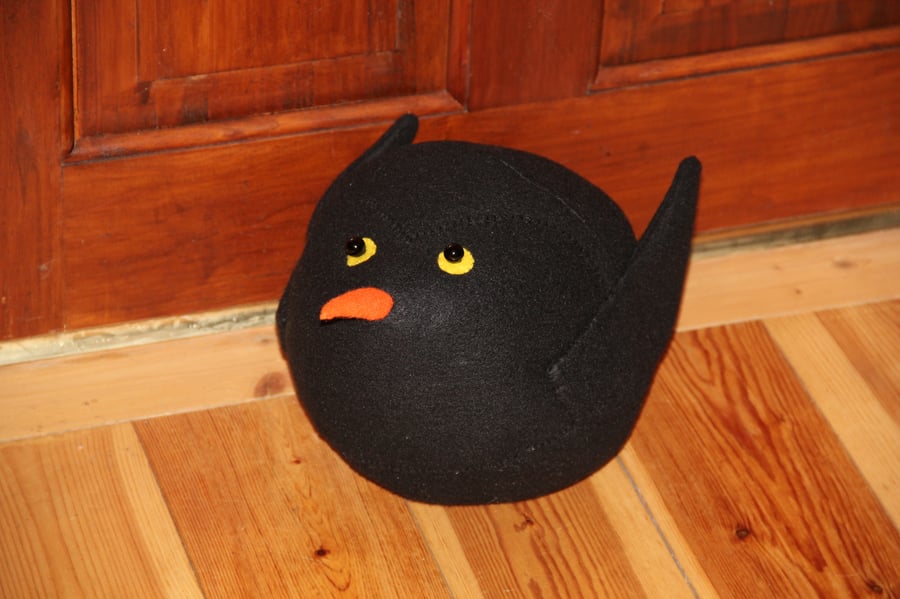 Fat Blackbird Doorstop