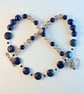 Lapis Lazuli Necklace With Faceted Crystal Quartz And Agate - Handmade In Devon - Image 1