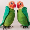 Quirky Parrot soft sculpture ornament decoration 