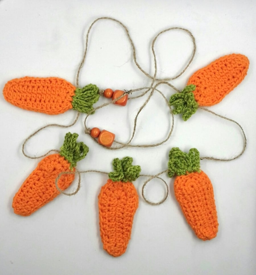 Crochet Carrot Garland 