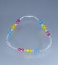 Bracelet pansexual pride sterling silver and Swarovski  - Image 7