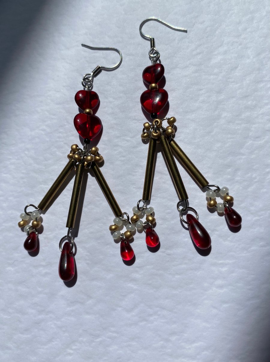 Regina - Sacred Heart inspired Earrings 