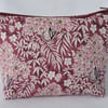  Make Up Bag, Cosmetic Bag  Pink Plum and Olive