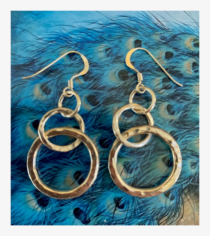 Sterling Silver 2 Hoop Earrings