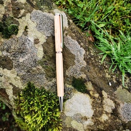 handturned wood pen (chrome finish)