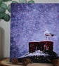Snow is Falling - Black Headed Gull - Blank Greetings Card - Image 4