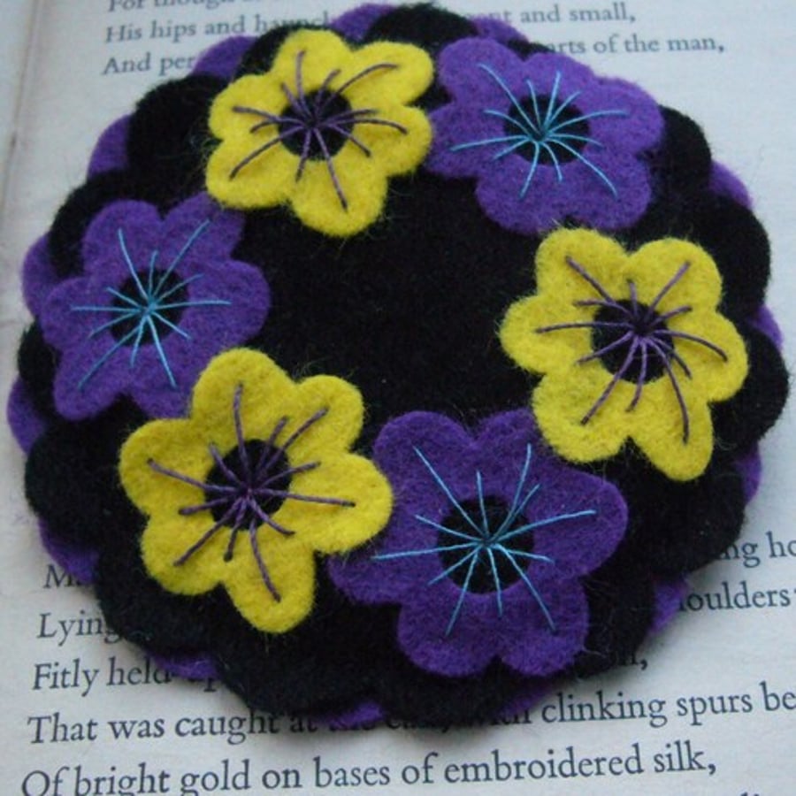 Spring Primulas Brooch