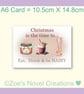Christmas Card, Eat, Drink & be HAIRY A6 10.5cm x 14.8cm - Image 4