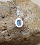 Tiny Bloodstone pendant. 925 sterling silver. March birthstone necklace. - Image 4