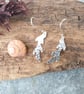 Silver seaweed earrings - Image 2