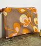 Reclaimed retro floral and corduroy zip pouch - Image 7