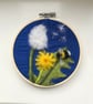 Needle felted bee and dandelion picture  - Image 2