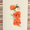 original art hand painted greetings card ( ref F 634)