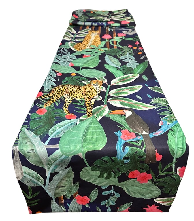  Vibrant, Leopard & Animal, Table Runner,  1.95m x 30cm