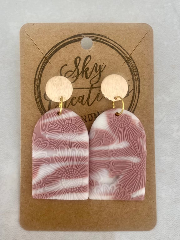 Ref: 2538 Handmade polymer clay earrings (includes FREE UK postage)