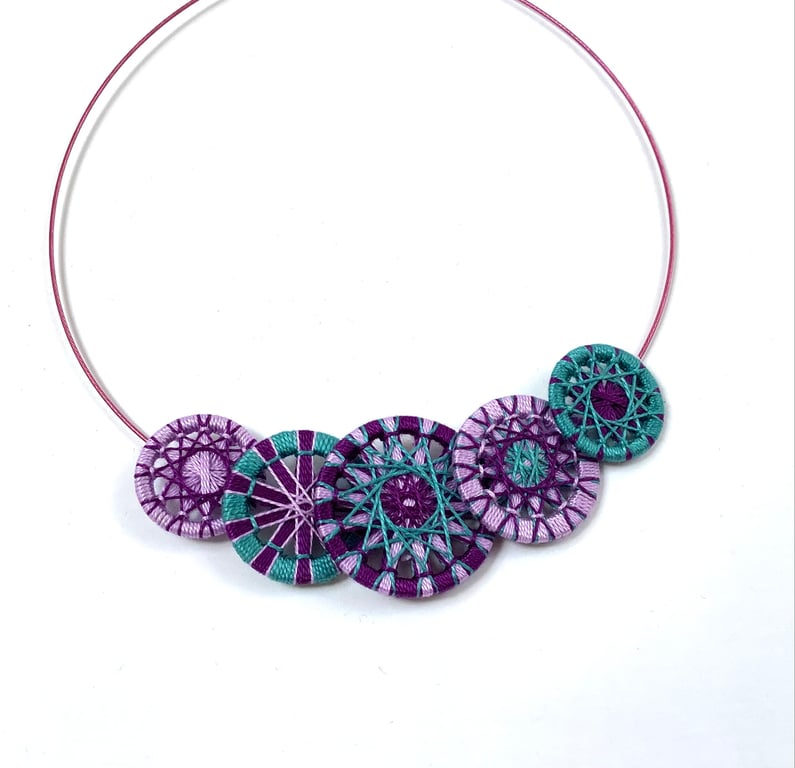 Textile Necklace