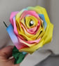 Beautiful Unicorn Ribbon Rose - Long Stem Artificial Forever Flower Gift - Image 4