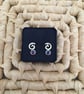 Swirl Tri-coloured Earstuds - Image 1