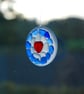 Blue beach glass sun catcher - small - Image 4