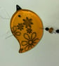 Handmade Fused Glass Beaded Hanging Bird Decoration - Image 9