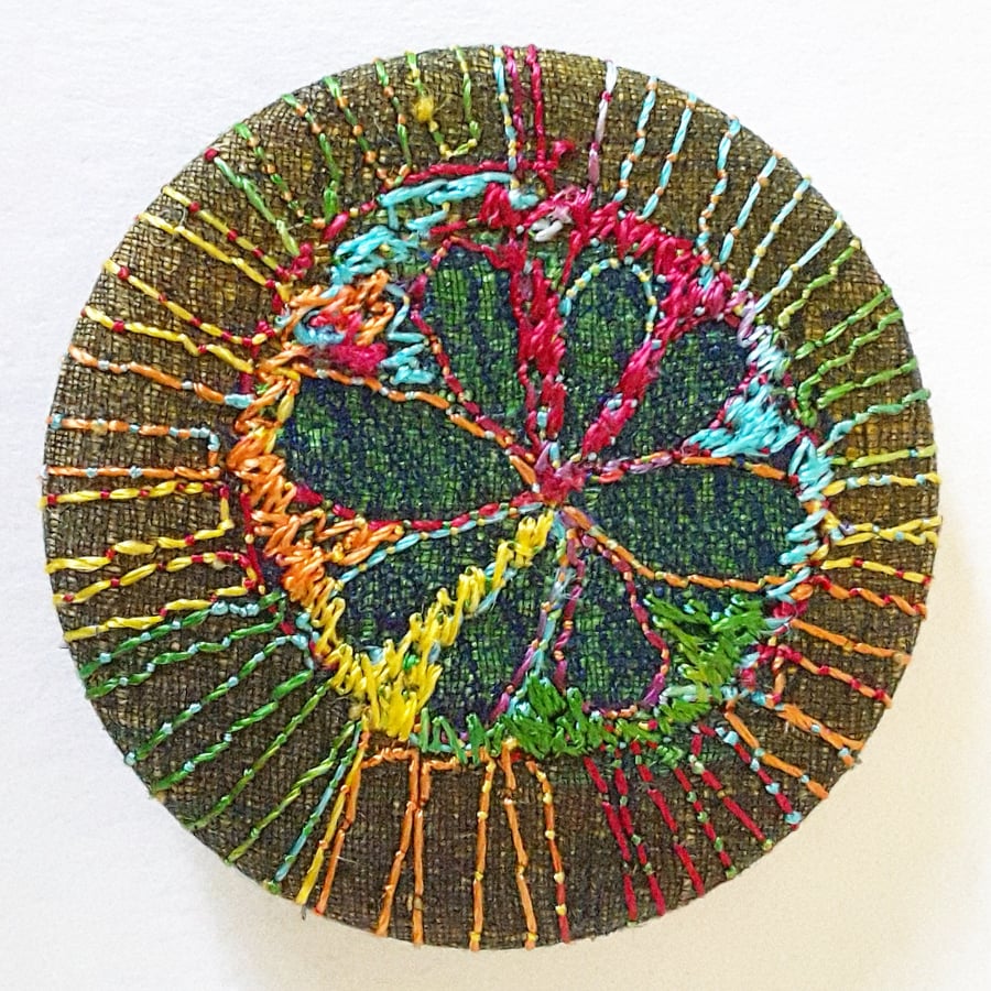 38mm Stitched Silk Badge 