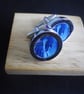 Blue Stallion cufflinks free shipping, gift wrapped, vibrant mage, Ref 1234 - Image 5