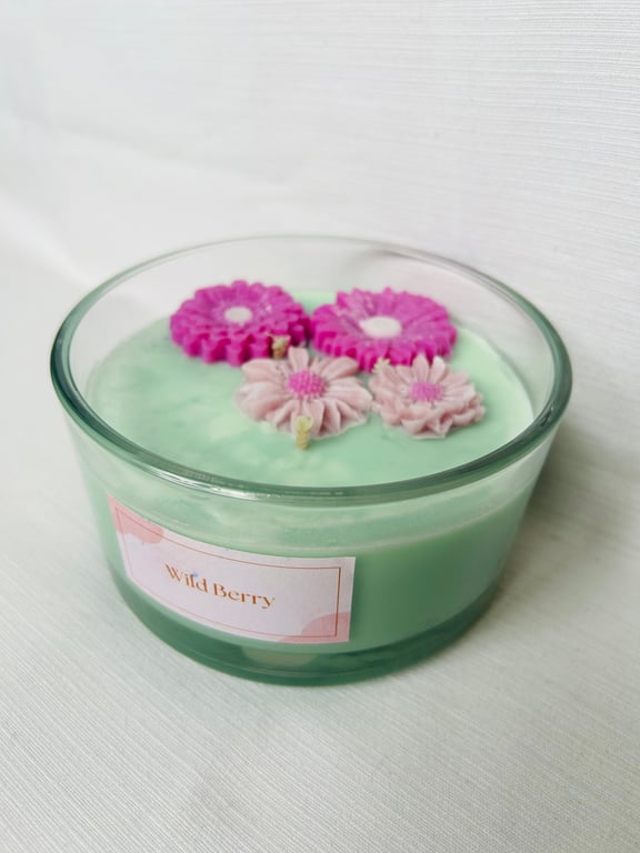 Wild Berry scented Luxury Soy Wax 50cl 3-wick candle