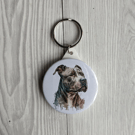 Staffordshire Bull terrier Keyring - Staffy Dog Gifts